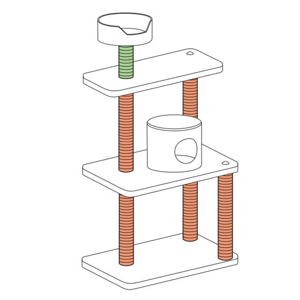 キャットインテリアタワー替えパーツ｜ホームセンター通販【カインズ】